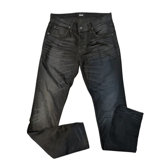 Hudson Jeans Black Blake Slim Straight Jeans Size 31 - Picture 2 of 8